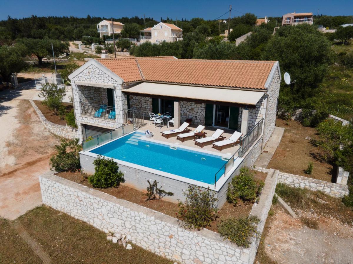 Stone Villa Eriphyle ,Private Witn Sunset View Fiskardo Exterior photo